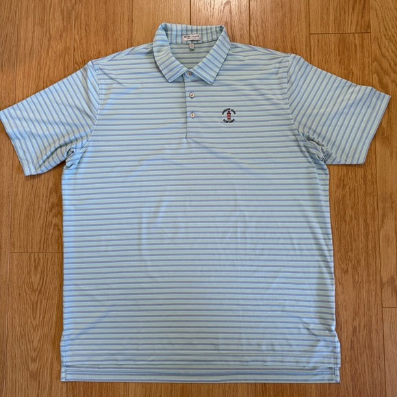 Peter Millar Summer Comfort Polo XXL BlueHarbour Town Golf Links Hilton Head